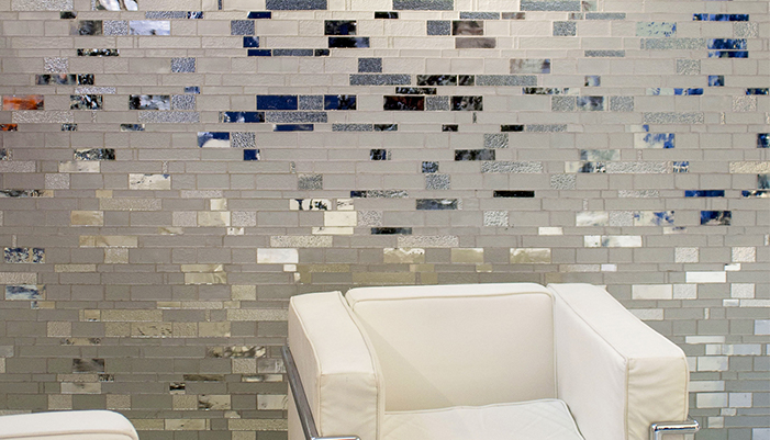 La Trend Vi Metropolis es una combinación de mosaicos de metro clásicos con un diseño de mosaico.